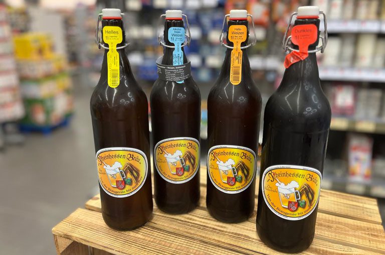 EDEKA Ralf Engelhard, Mainz-Finthen, Ingelheim, Gau-Algesheim, Rheinhessen-Bräu, Bier, Weizen, alkoholfreies Weizen, Regionalität